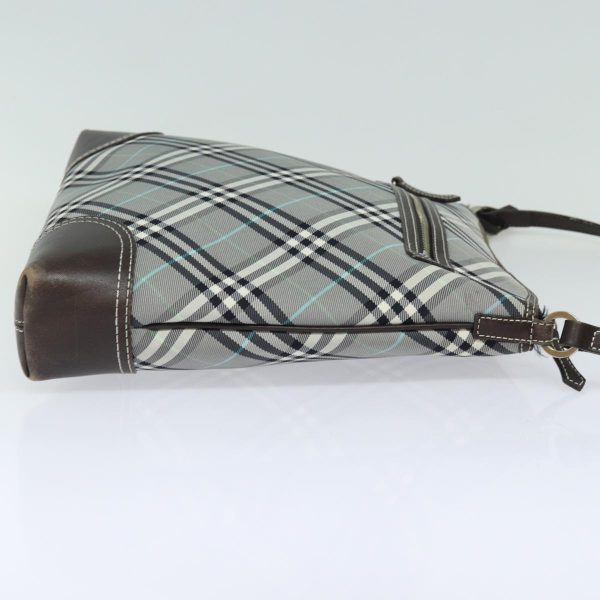 BURBERRY Blue Label Nova Check Shoulder Bag GrayNew 80145 Sale