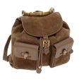 GUCCI Bamboo Backpack Suede Brown 003 2058 0016 72436 For Discount