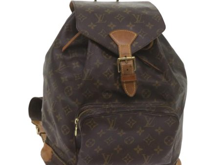 LOUIS VUITTON Monogram Montsouris GM Backpack M51135  tb945 Fashion