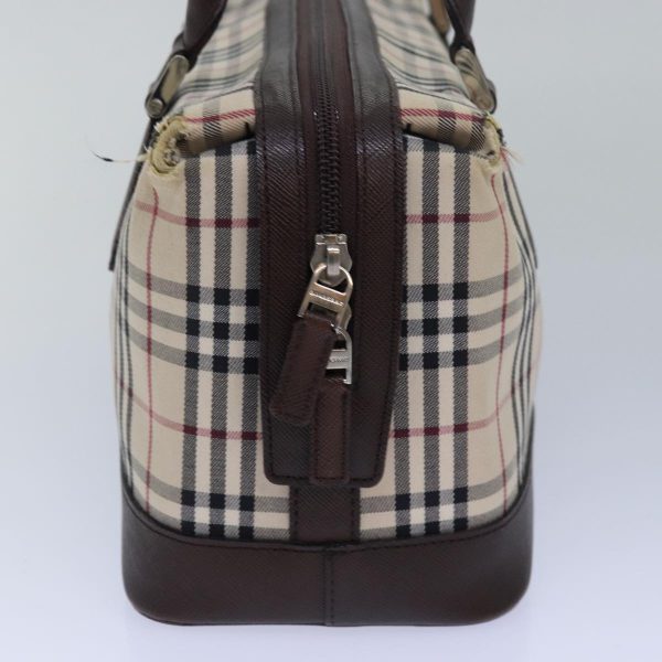 BURBERRY Nova Check Hand Bag Canvas BeigeNew 81461 Online now