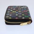 LOUIS VUITTON Monogram Multicolor Zippy Coin Purse  Black M93740  am5245 Online Hot Sale