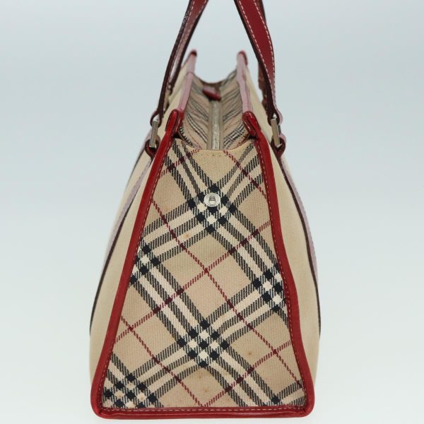 BURBERRY Nova Check Blue Label Hand Bag Canvas BeigeNew ti1855 For Discount