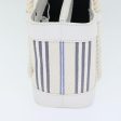 BURBERRY Hand Bag Canvas White Navy SilverNew 91265 Discount