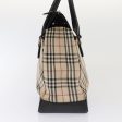 BURBERRY Nova Check Hand Bag Canvas BeigeNew 79759 Discount