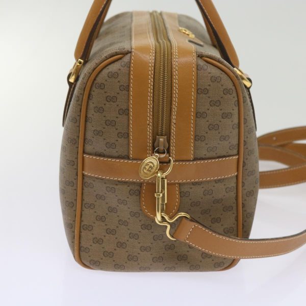 GUCCI Micro GG Supreme Mini Boston Bag PVC 2way Beige 002 115 0165 ki4270 For Cheap