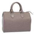 LOUIS VUITTON Epi Speedy 25 Hand Bag Gray Lilac M4301B  59510 Cheap