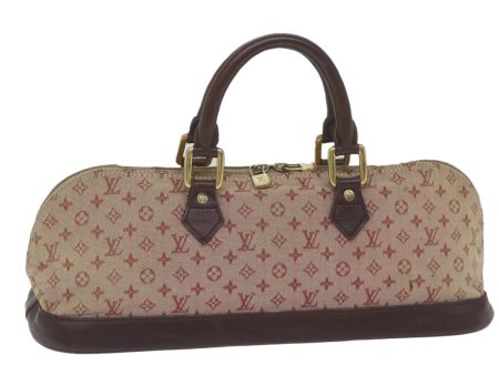 LOUIS VUITTON Monogram Mini Alma Ron Hand Bag Red M92207  52337 Sale