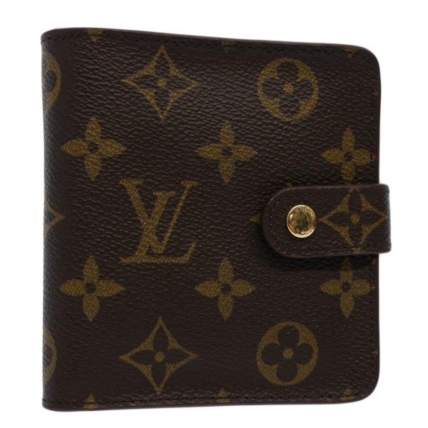 LOUIS VUITTON Monogram Compact Zip Wallet M61667  60039A For Sale