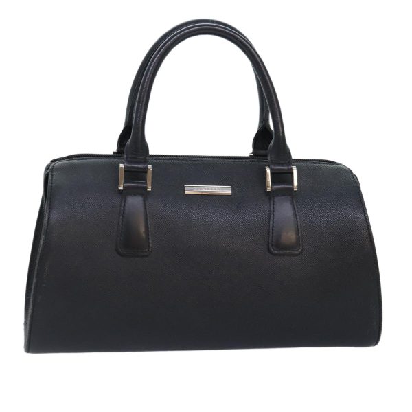 BURBERRY Hand Bag Leather Black SilverNew ep5789 Sale