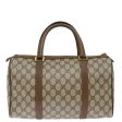 GUCCI GG Canvas Web Sherry Line Boston Bag PVC Beige Green Red 72785 Sale