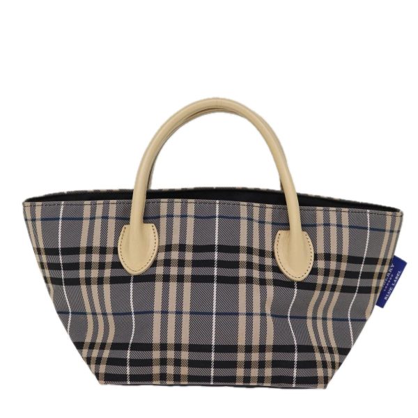 BURBERRY Nova Check Blue Label Hand Bag Nylon BlueNew kk236 For Discount