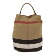 BURBERRY Nova Check Hand Bag Canvas 2way Beige GoldNew bs17419 Online