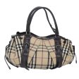 BURBERRY Nova Check Hand Bag Canvas BeigeNew bs18157 on Sale