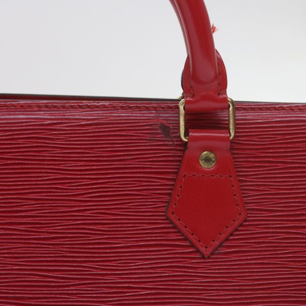 LOUIS VUITTON Epi Sac Triangle Hand Bag Red M52097  60556 on Sale