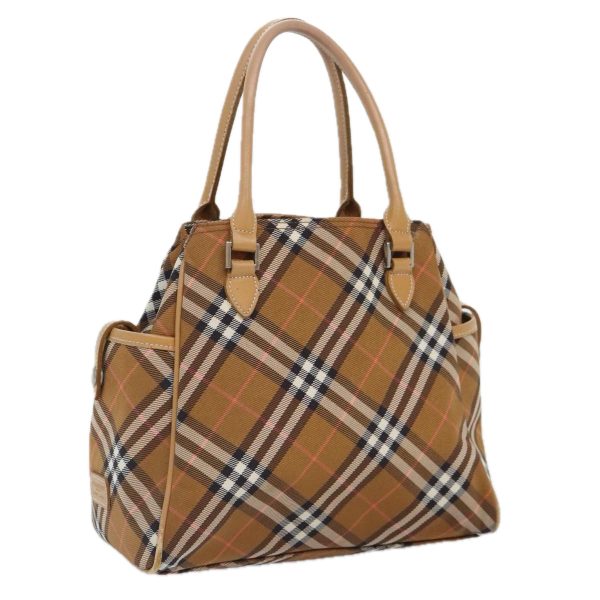 BURBERRY Nova Check Blue Label Hand Bag Nylon BrownNew mr483 Online