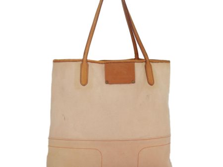 BURBERRY Blue Label Tote Bag Canvas Leather Orange Pink Brown GoldNew bs19409 Online Sale