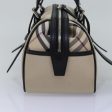 BURBERRY Nova Check Hand Bag Canvas BeigeNew am6323 Online Hot Sale