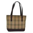 BURBERRY Nova Check Hand Bag Canvas BeigeNew 83214 For Cheap