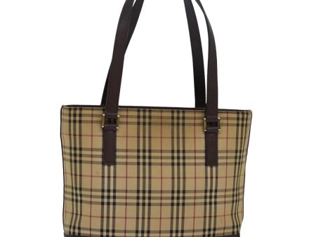 BURBERRY Nova Check Hand Bag Canvas BeigeNew 83214 For Cheap