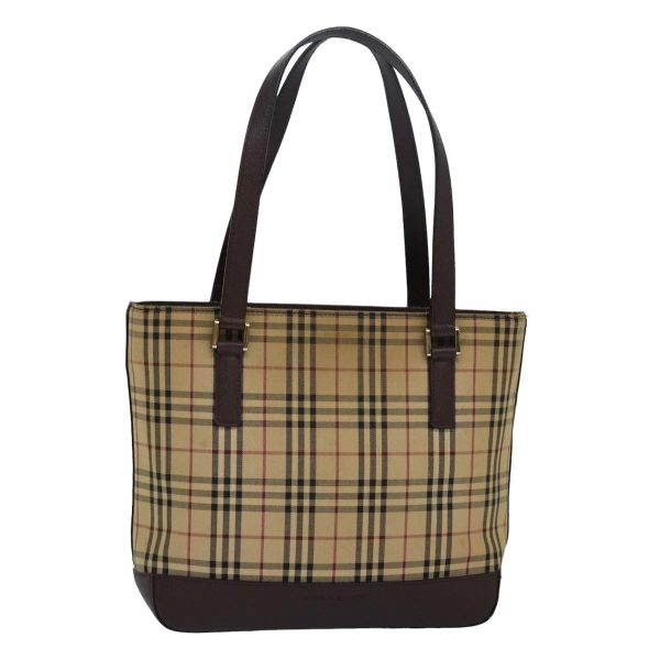 BURBERRY Nova Check Hand Bag Canvas BeigeNew 83214 For Cheap