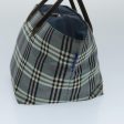 BURBERRY Nova Check Blue Label Hand Bag Nylon BlueNew ti2198 Online