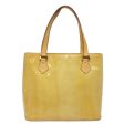 LOUIS VUITTON Monogram Vernis Houston Hand Bag Beige M91004  th5060 Online Hot Sale