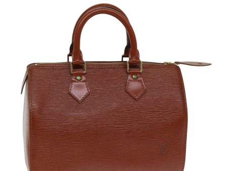 LOUIS VUITTON Epi Speedy 25 Hand Bag Brown M43013  79994 Discount