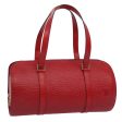 LOUIS VUITTON Epi Soufflot Hand Bag Red M52227  tb941 Online Hot Sale