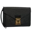 LOUIS VUITTON Epi Serie Dragonne Hand Bag Black M52612  th4349 Discount