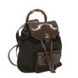 GUCCI Bamboo Backpack Nylon Enamel Brown 003 2058 0030 5 68035 For Discount