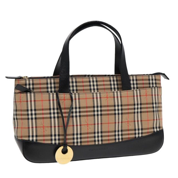 BURBERRY Nova Check Hand Bag Canvas BeigeNew ep4904 Online Sale