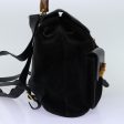 GUCCI Bamboo Backpack Suede Black 71825 For Cheap