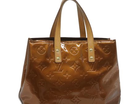 LOUIS VUITTON Monogram Vernis Reade PM Hand Bag Bronze M91146  tb939 For Sale