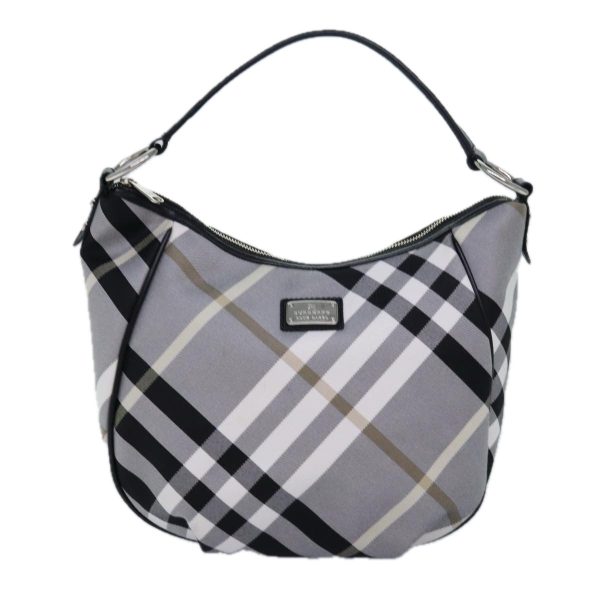 BURBERRY Nova Check Blue Label Hand Bag Canvas 2way Black WhiteNew yk13730 on Sale