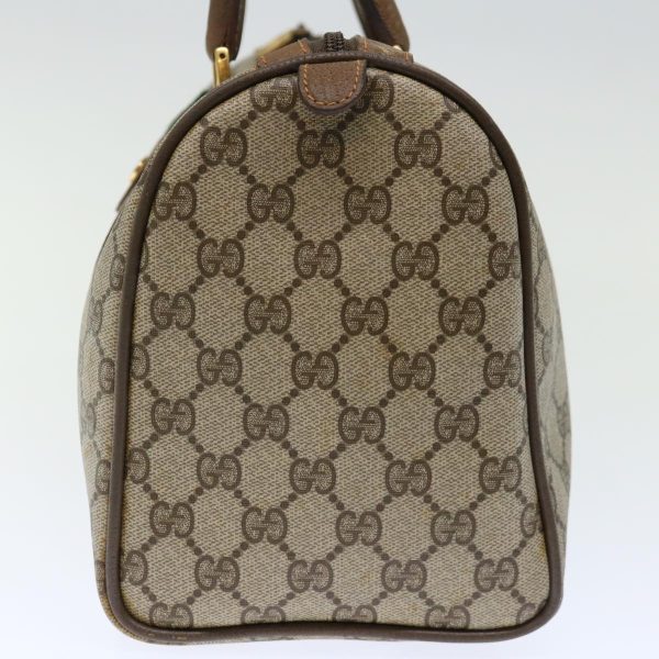 GUCCI GG Canvas Web Sherry Line Boston Bag PVC Beige Green Red 72785 Sale