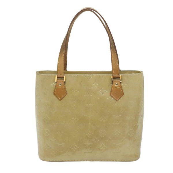 LOUIS VUITTON Monogram Vernis Houston Hand Bag Beige M91004  ki3873 Discount