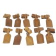 LOUIS VUITTON Powanie Name Tag Leather 10set Beige  59487 Online now