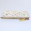 LOUIS VUITTON Multicolor Pochette Cles NM Coin Purse White M93734  58968 Cheap