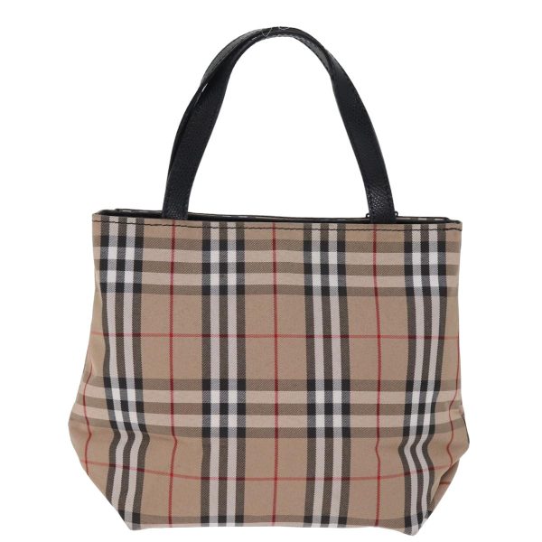 BURBERRY Nova Check Hand Bag Canvas BeigeNew yk12950 Hot on Sale