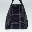 BURBERRY Nova Check Blue Label Hand Bag Nylon NavyNew ti1994 Online