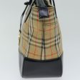 BURBERRY Nova Check Hand Bag Canvas BlackNew 77803 Discount