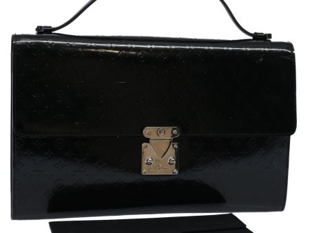 LOUIS VUITTON Monogram Mini Glace Anushka GM Hand Bag Black M92229 Auth ep2541 Supply