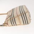 BURBERRY Nova Check Hand Bag Canvas Beige SilverNew 94412 Online Hot Sale