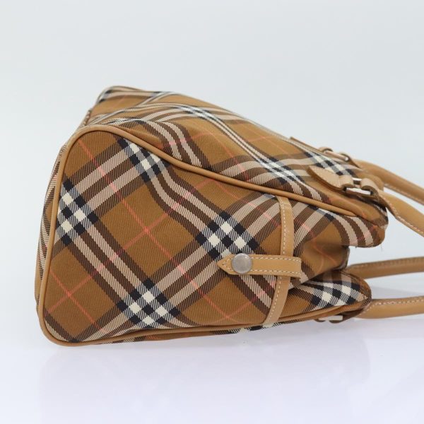 BURBERRY Nova Check Blue Label Hand Bag Nylon BrownNew mr483 Online