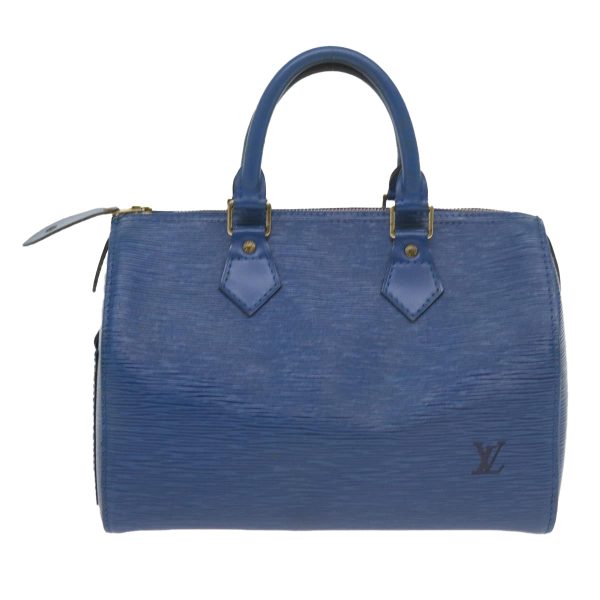 LOUIS VUITTON Epi Speedy 25 Hand Bag Toledo Blue M43015  60551 For Cheap