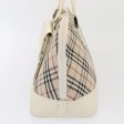 BURBERRY Nova Check Hand Bag Canvas Beige WhiteNew 88414 Online now