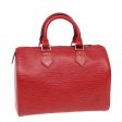 LOUIS VUITTON Epi Speedy 25 Hand Bag Castilian Red M43017  ep4763 Sale