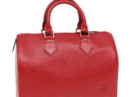 LOUIS VUITTON Epi Speedy 25 Hand Bag Castilian Red M43017  ep4763 Sale