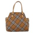 BURBERRY Nova Check Blue Label Hand Bag Nylon BrownNew mr483 Online