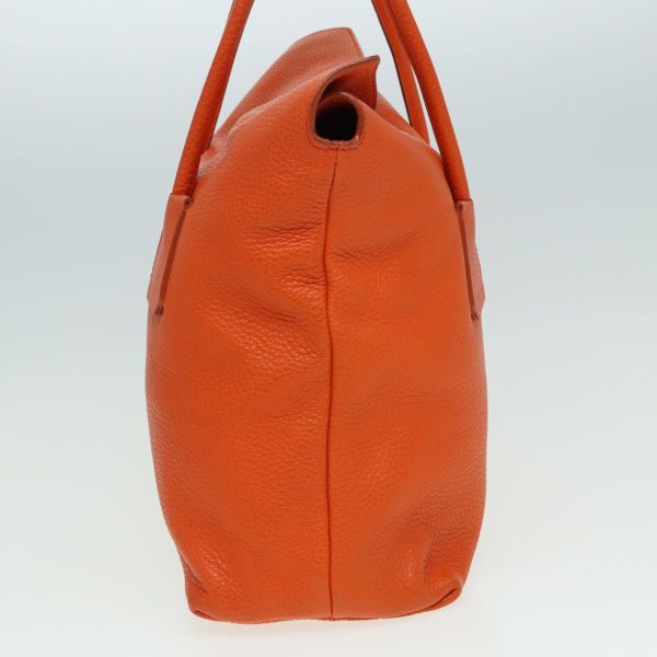 BURBERRY Hand Bag Leather OrangeNew 84243 For Sale